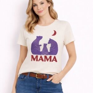 OLD Navy Mama t-Shirt gift mom mother mama bear short sleeves shirt size small